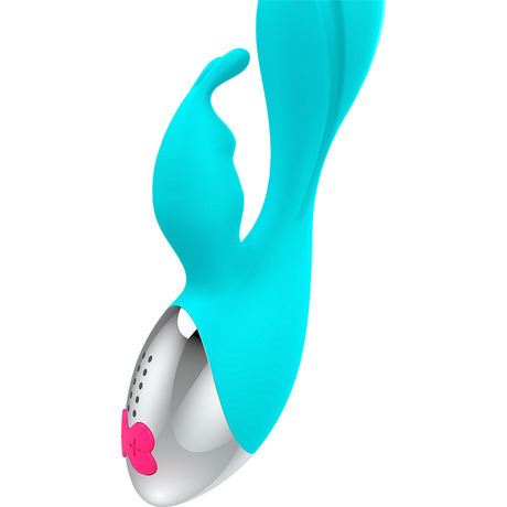 Vibrator Miki Kaninchen Silber 19,5 x 5 cm.1