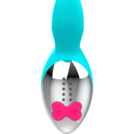 Vibrator Miki Kaninchen Silber 19,5 x 5 cm.4
