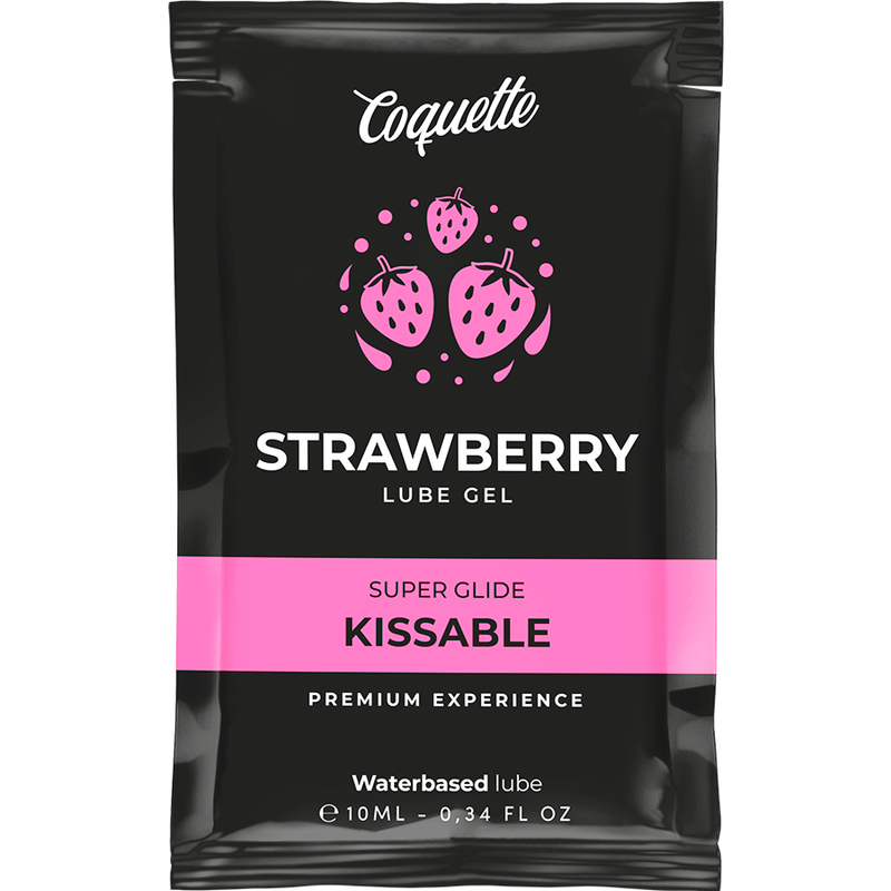 Coquette Chic Desire - Kussbares Gleitmittel auf Erdbeerwasserbasis Tasche 10 ml