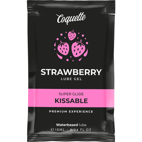 Coquette Chic Desire - Kussbares Gleitmittel auf Erdbeerwasserbasis Tasche 10 ml