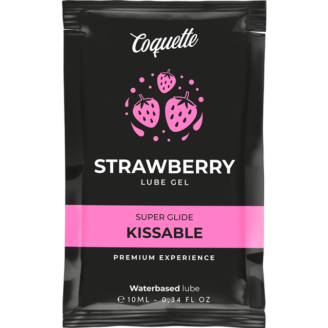 Coquette Chic Desire - Kussbares Gleitmittel auf Erdbeerwasserbasis Tasche 10 ml