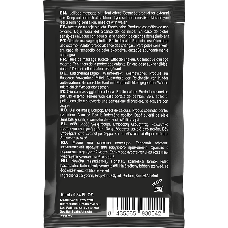 Coquette Chic Desire - Pocket Kissable Massageöl mit Wrmeeffekt Lollipop 10 ml