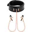 Begme - Black Edition Halsband mit Nippelklemmen
