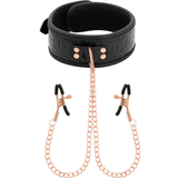 Begme - Black Edition Halsband mit Nippelklemmen