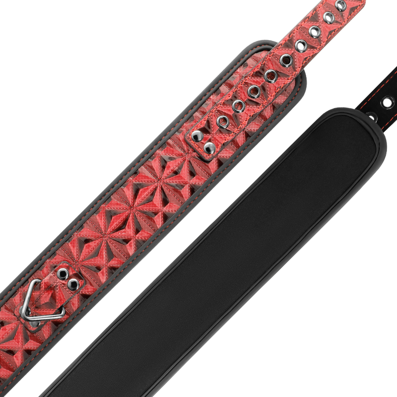 Begme - Red Edition Premium Veganes Lederhalsband mit Neoprenfutter