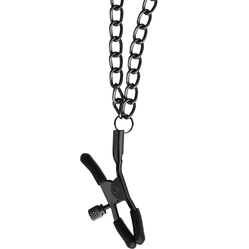 Begme - Red Edition Halsband mit Nippelklemmen mit Neoprenfutter