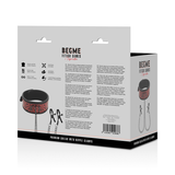 Begme - Red Edition Halsband mit Nippelklemmen mit Neoprenfutter