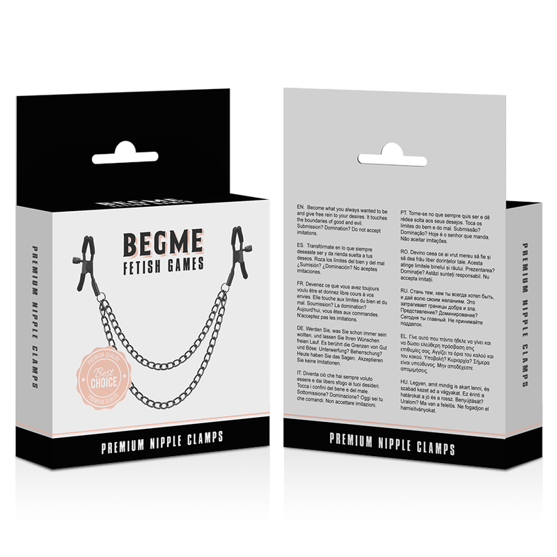 Begme - Red Edition Nippelclips mit Kette