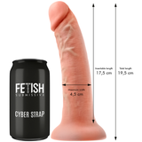 Fetish Submissive Cyber Strap - Harness mit Dildo- und Bullet-Fernbedienungs-Watchme-M-Technologie