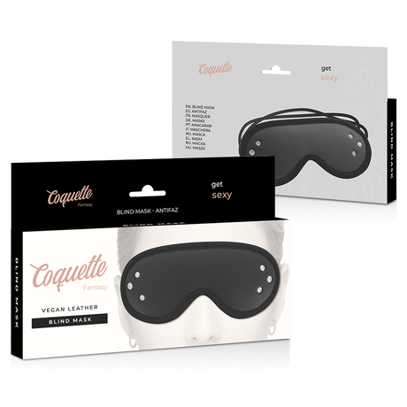 Coquette Chic Desire - Fantasy Vegane Ledermaske mit Neoprenfutter