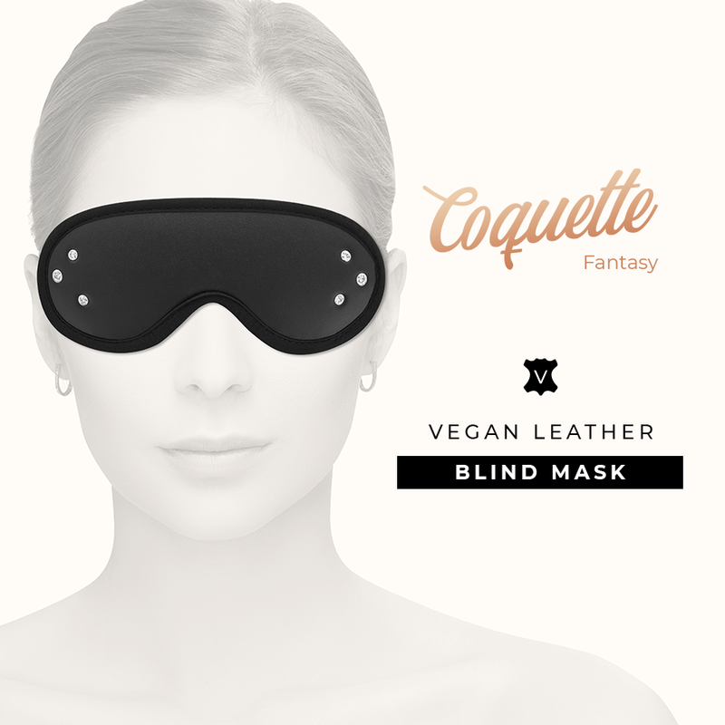 Coquette Chic Desire - Fantasy Vegane Ledermaske mit Neoprenfutter