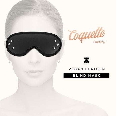 Coquette Chic Desire - Fantasy Vegane Ledermaske mit Neoprenfutter