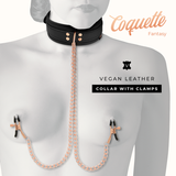 Coquette Chic Desire - Fantasy-Nippelklemmen-Halskette mit Neoprenfutter