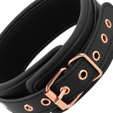 Coquette Chic Desire - Fantasy-Halskette aus Veganem Leder mit Riemen und Neoprenfutter
