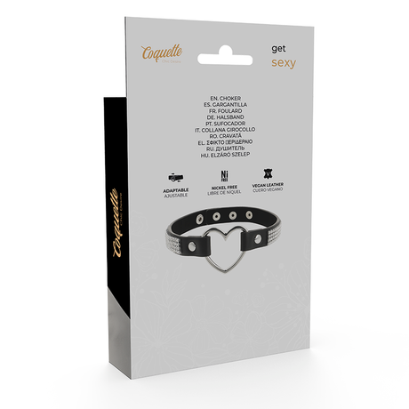 Halsband Chic Desire - Veganes Leder- mit Herz.5
