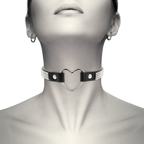 Halsband Chic Desire - Veganes Leder- mit Herz.1