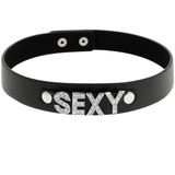Coquette Chic Desire - Sexy Veganes Leder-Halsband