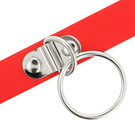 Fetisch-Toy Chic Desire Rote Halskette aus Veganem Leder Fetisch-Accessoire für Frauen.4