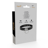 Coquette Chic Desire - Doppelring-Halsband aus Veganem Leder