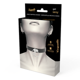 Coquette Chic Desire - Doppelring-Halsband aus Veganem Leder
