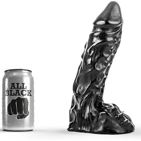 Realistischer Dildo All Black 23 x 5 cm