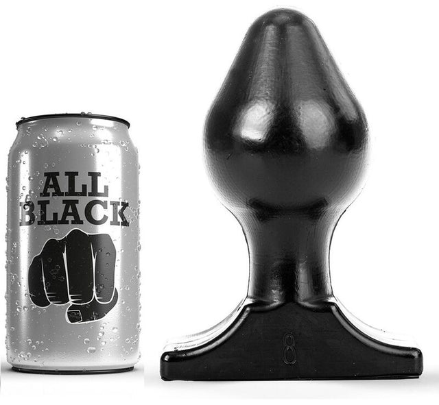 All Black - Analplug 16 x 8 cm