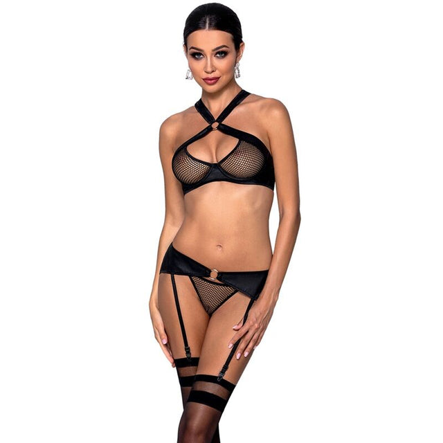 Passion - Amanda Ökologisches Leder-Set S/M