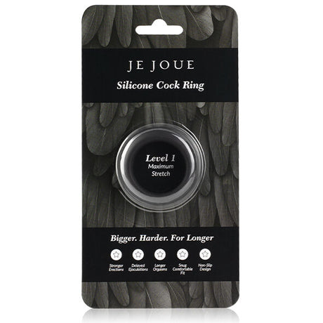 Je Joue - Maximaler Stretch-Cockring aus Silikon - Schwarz