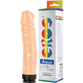 Pride - Eros Aqua Lgbt Pride Dildo und Gleitmittel auf Wasserbasis
