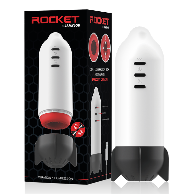 Jamyjob - Rocket Masturbator Soft Compression Tech und Vibration