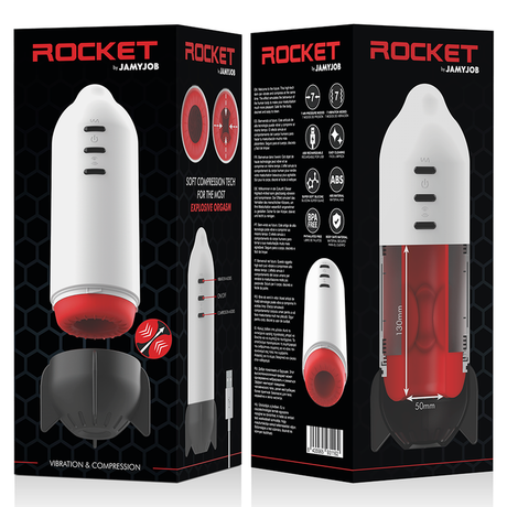 Jamyjob - Rocket Masturbator Soft Compression Tech und Vibration