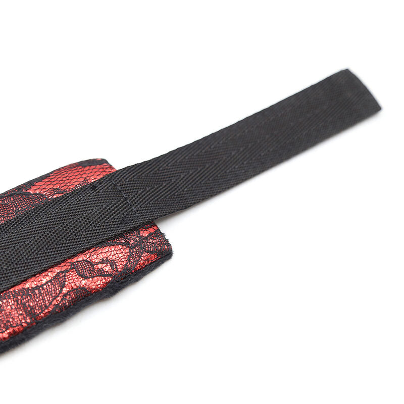 Ohmama Fetish - Handschellen aus Samt mit Nylonband