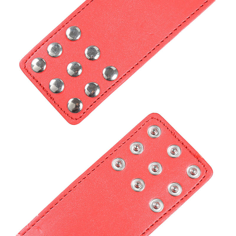 Ohmama Fetish - Rote Handschellen mit Schnappverschluss