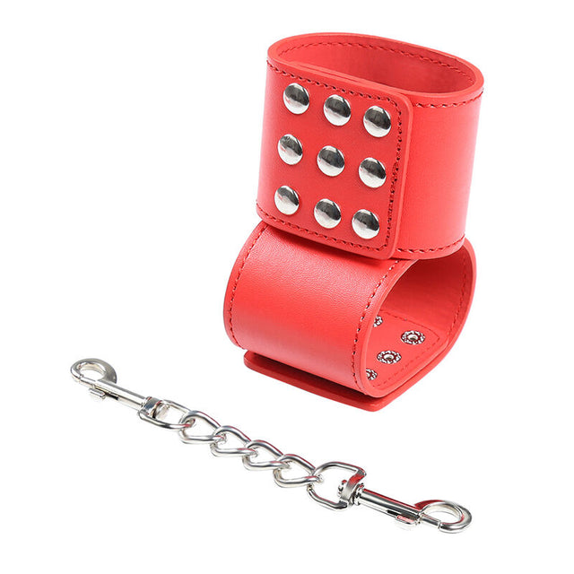 Ohmama Fetish - Rote Handschellen mit Schnappverschluss