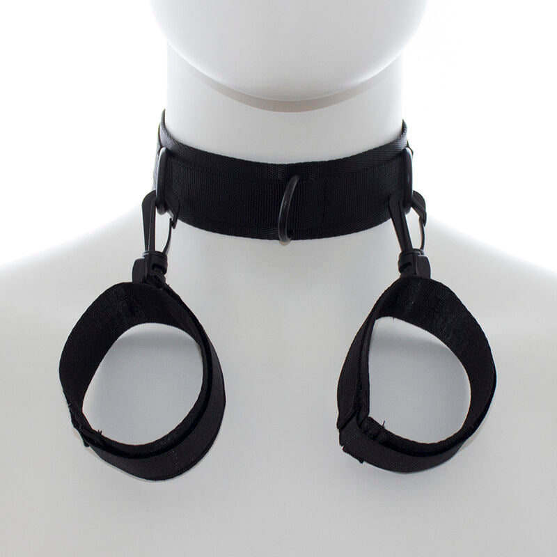 Ohmama Fetish - Handschellen und Kragen aus Nylon