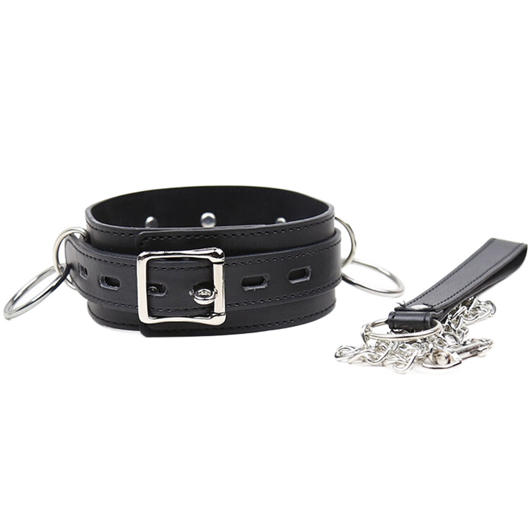 Ohmama Fetish - Submission-Halskette mit 3 Ringen