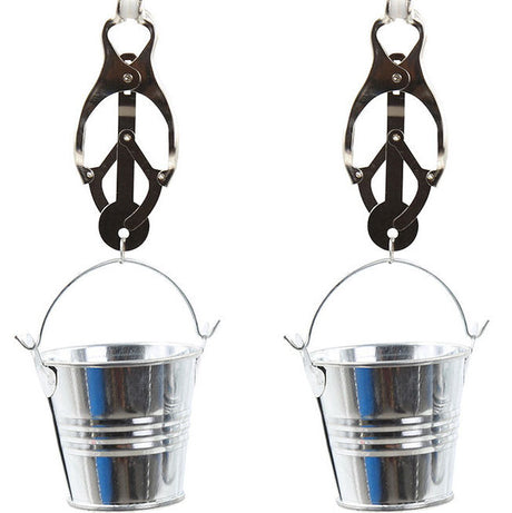 Ohmama Fetisch Nippelklemmen mit Eimer