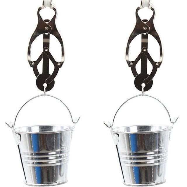 Ohmama Fetisch Nippelklemmen mit Eimer
