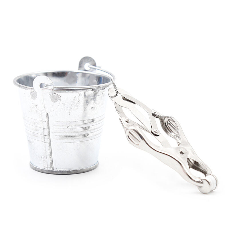 Ohmama Fetisch Nippelklemmen mit Eimer