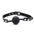 Knebel Ohmama Fetish mit Silikonball Schwarz 4 cm