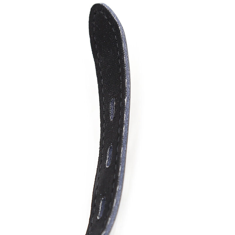 Ohmama Fetish - Silikon-Ballgag mit Ledergürtel (Vorhängeschloss Inklusive)