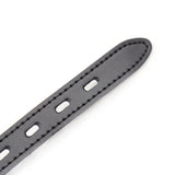 Ohmama Fetish - Silikon-Ballgag mit Ledergürtel (Vorhängeschloss Inklusive)