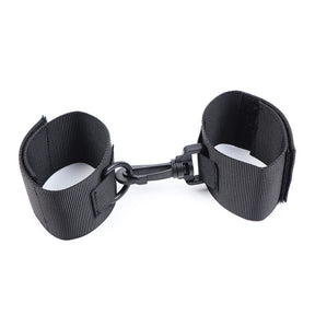 Handschellen Ohmama Fetish aus Nylon mit Karabiner Schwarz