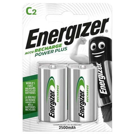 Energizer - Power plus Wiederaufladbare Batterie Hr14 C 2500 MAh 2 Einheit