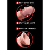 King Cock - plus 3d Dildo Swinging Balls 20.3 cm