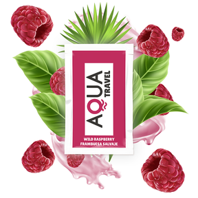 Aqua Travel - Gleitmittel auf Wasserbasis mit Wild-Himbeer-Geschmack 6 ml