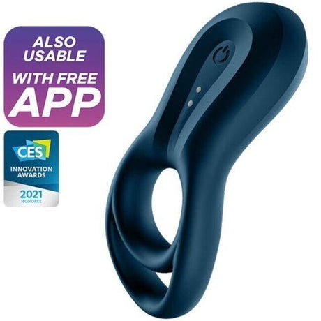 Penisring Epic Duo Ringvibratorapp Blau
