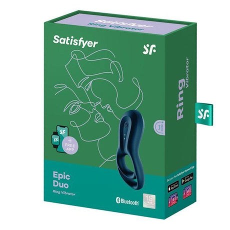 Penisring Epic Duo Ringvibratorapp Blau.2