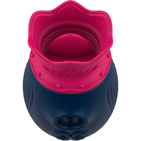 Auflegevibrator Klitorisstimulator 10 Saug- und Leckmodi Blau.2