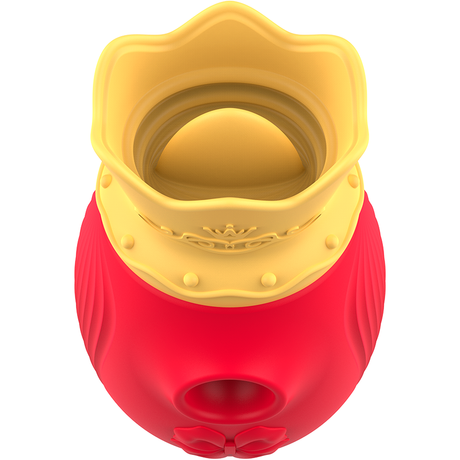 Auflegevibrator Klitorisstimulator 10 Saug- und Leckmodi Rot.2
